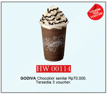Godiva Chocolixir Voucher