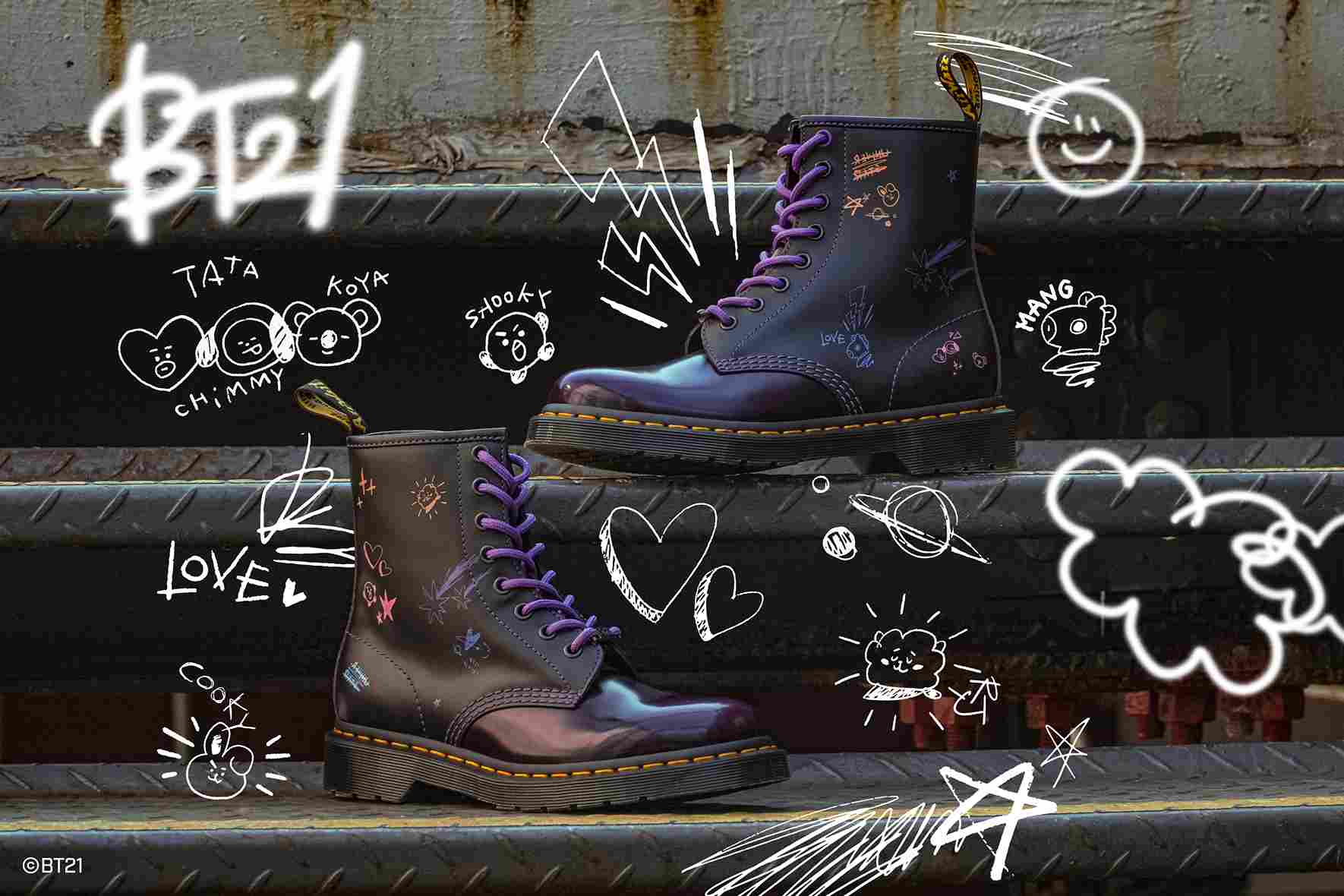 Hits! Dr. Martens x BT21 Ciptakan Kolaborasi Keren & Cantik