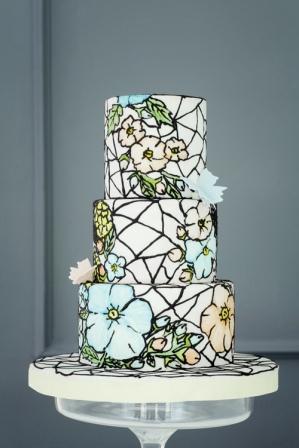 Ide Wedding Cake dengan Aksen Bunga