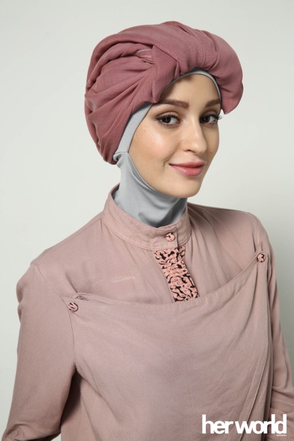 4 Langkah Memakai Hijab Gaya Turban
