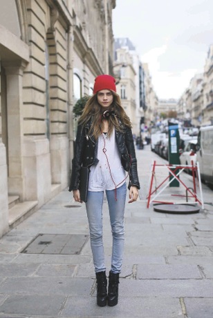 Intip Gaya Boyish Cara Delevingne