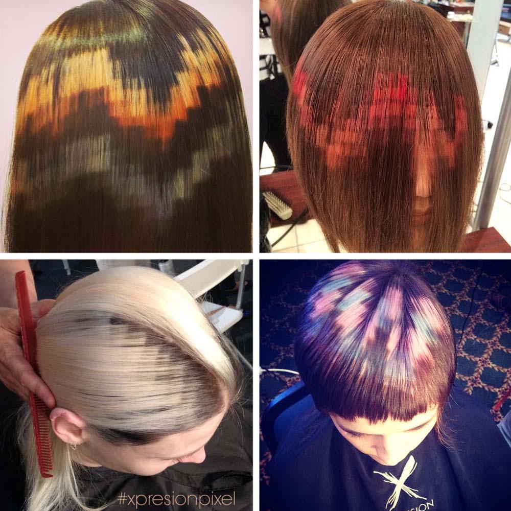 Tren Rambut Pixel, Colorblock Masterpiece Terkini