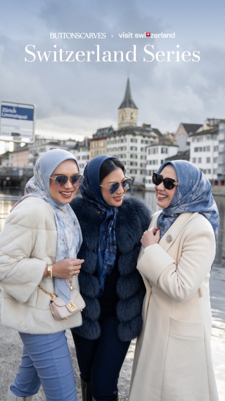 Intip Koleksi Baru Buttonscarves dengan Switzerland Tourism