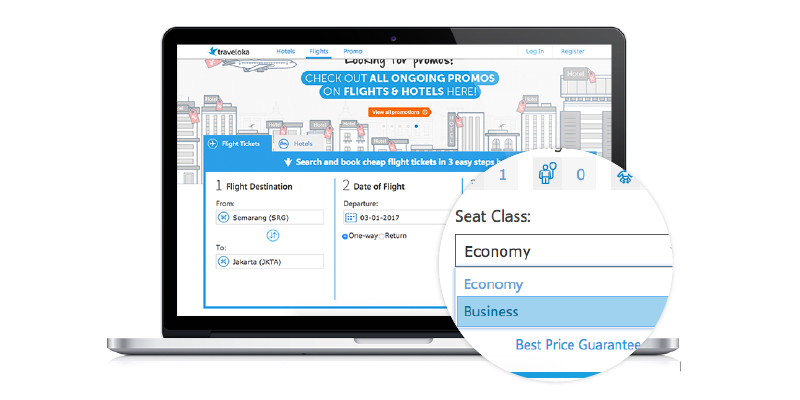 Penerbangan Kelas Bisnis dari Traveloka