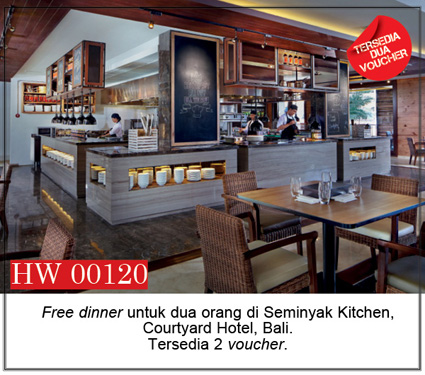 Courtyard Hotel, Bali, Free Dinner Voucher