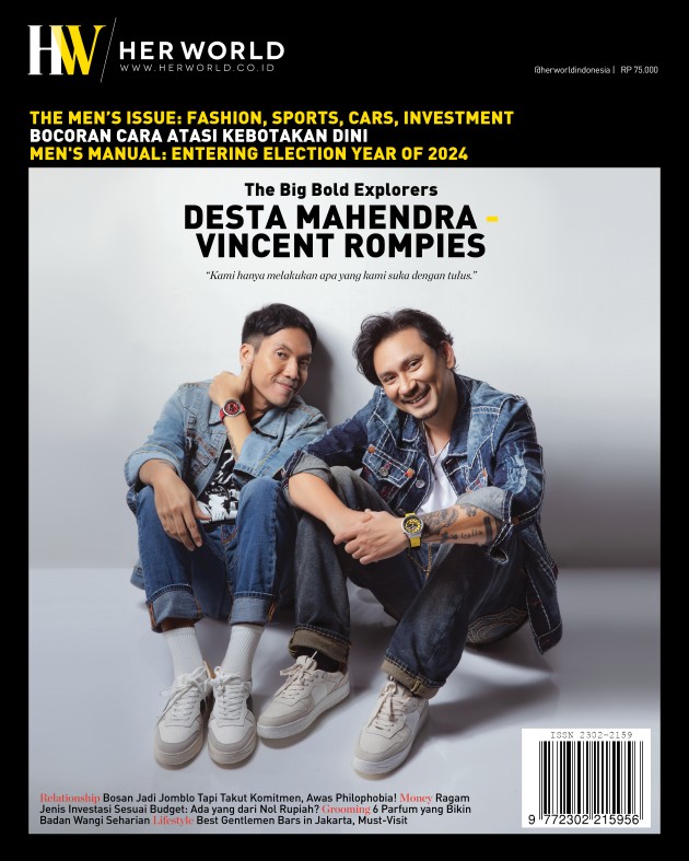 Desta Mahendra & Vincent Rompies Cover Men's Issue Juli 2023