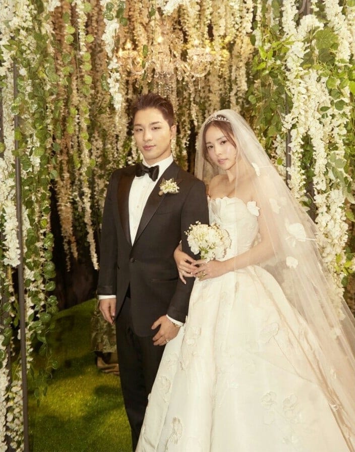 Intip Pernikahan Taeyang dan Min Hyo Rin