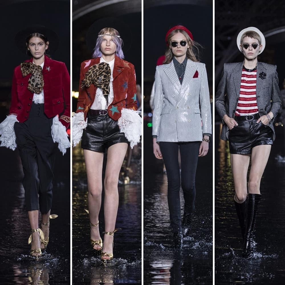 Kombinasi Seksi di Peragaan Saint Laurent Spring 2019