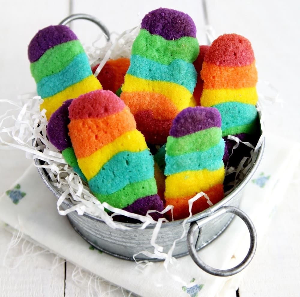 Resep Kue Kering Lidah Kucing Rainbow Untuk Lebaran