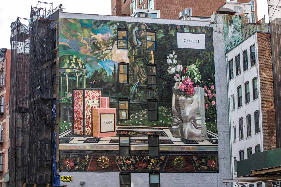 Seni Mural dari Gucci untuk Rayakan Kehadiran Bloom