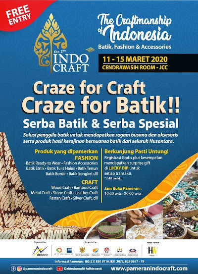 The 17th Indocraft - Craze for Batik !!