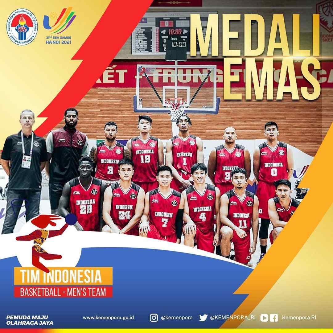 Ukir Sejarah! Tim Basket Indonesia di SEA Games Raih Emas
