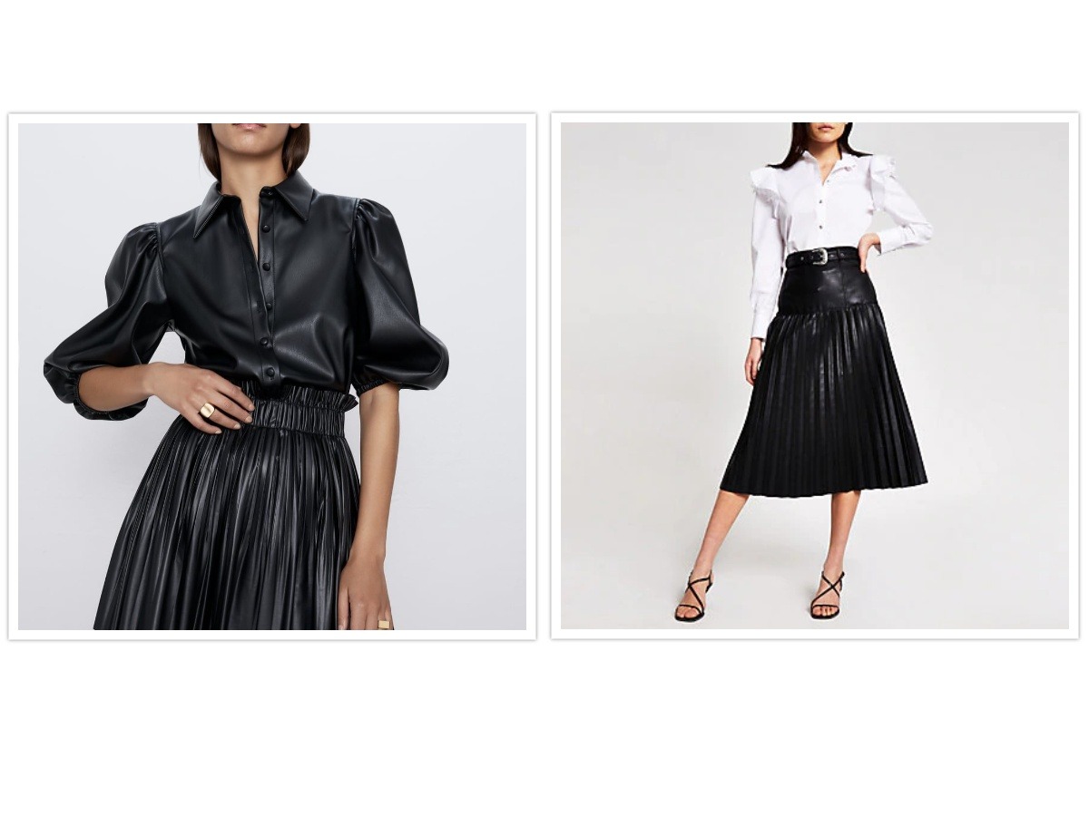 7 Ide OOTD Rok Plisket Hitam dan Kemeja untuk Tampil Modis