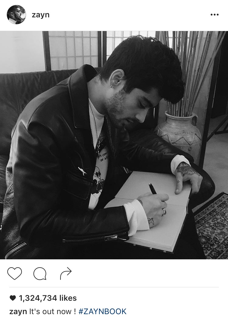 Curahan Hati Zayn Malik dalam Bukunya