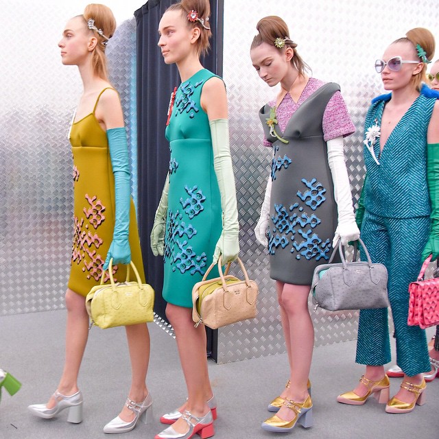 Dominasi Warna Pastel di Prada Fall Winter 2015