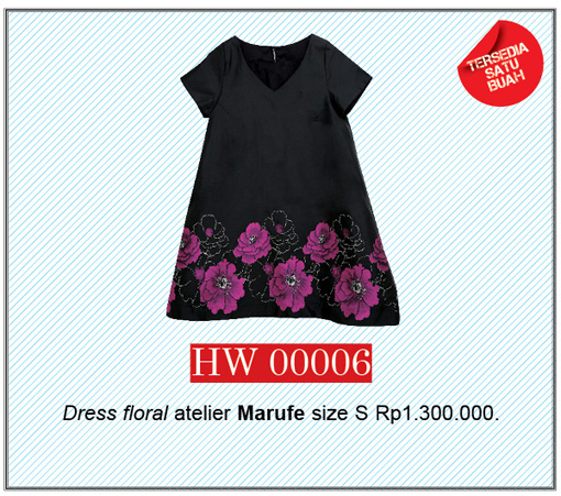 Dress Floral Atelier Marufe