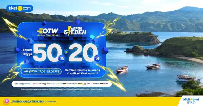 Nyamber Lagi! tiket.com Menghadirkan OTW, Diskon Sensasional