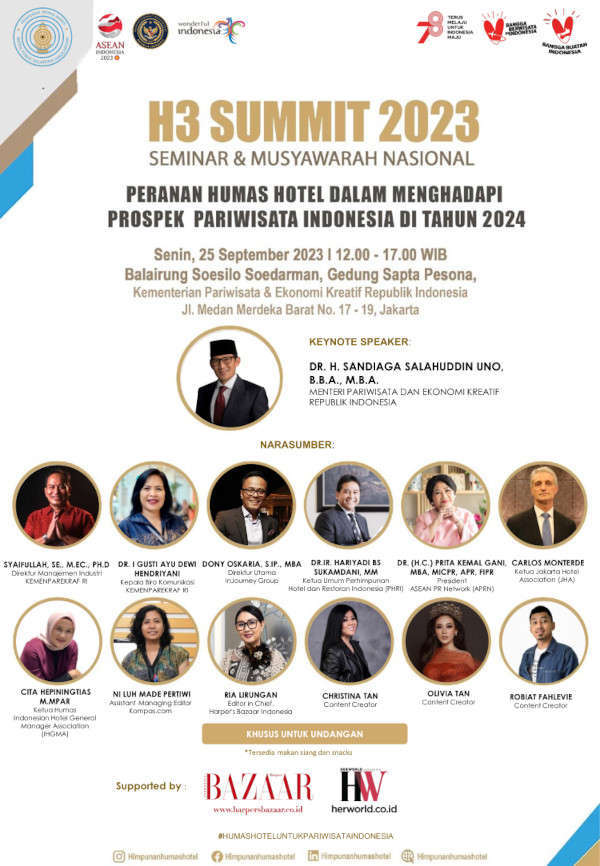 H3 Summit 2023 - Himpunan Humas Hotel Jakarta